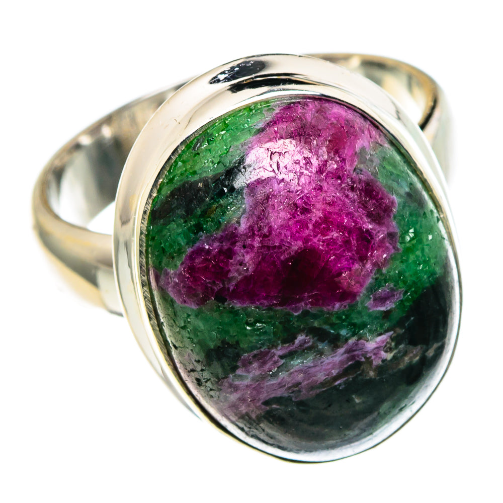 Ruby Zoisite Rings handcrafted by Ana Silver Co - RING86080
