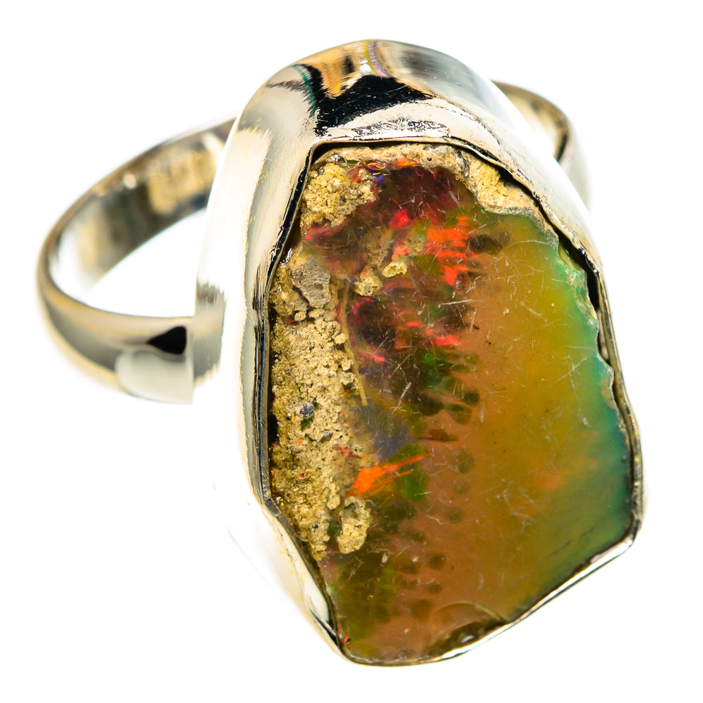 Ethiopian Opal Rings handcrafted by Ana Silver Co - RING86084