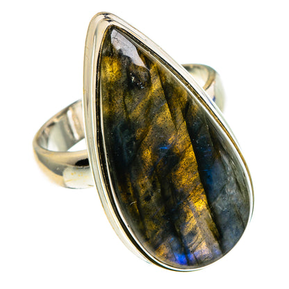 Labradorite Rings handcrafted by Ana Silver Co - RING86089