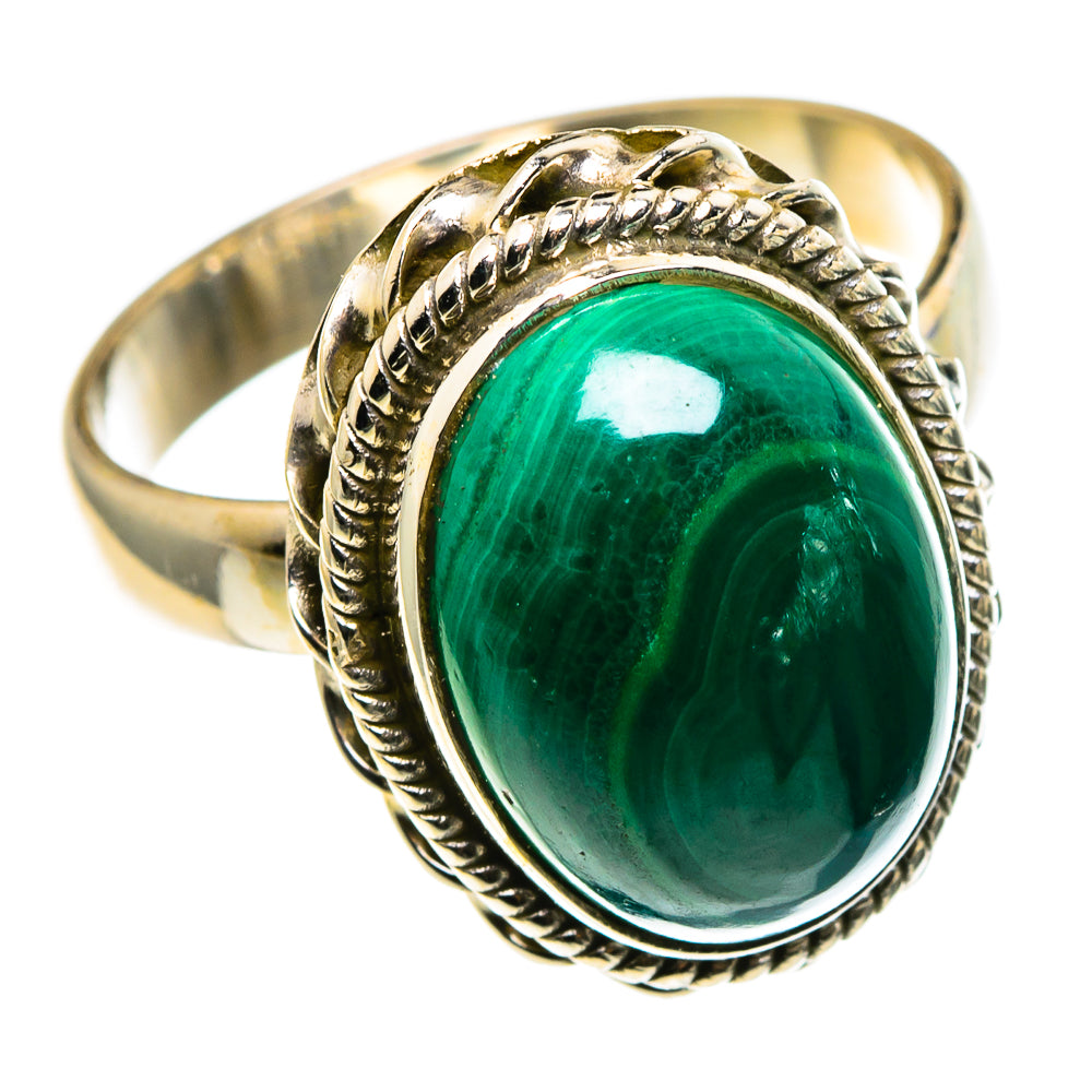 Malachite Rings handcrafted by Ana Silver Co - RING86091