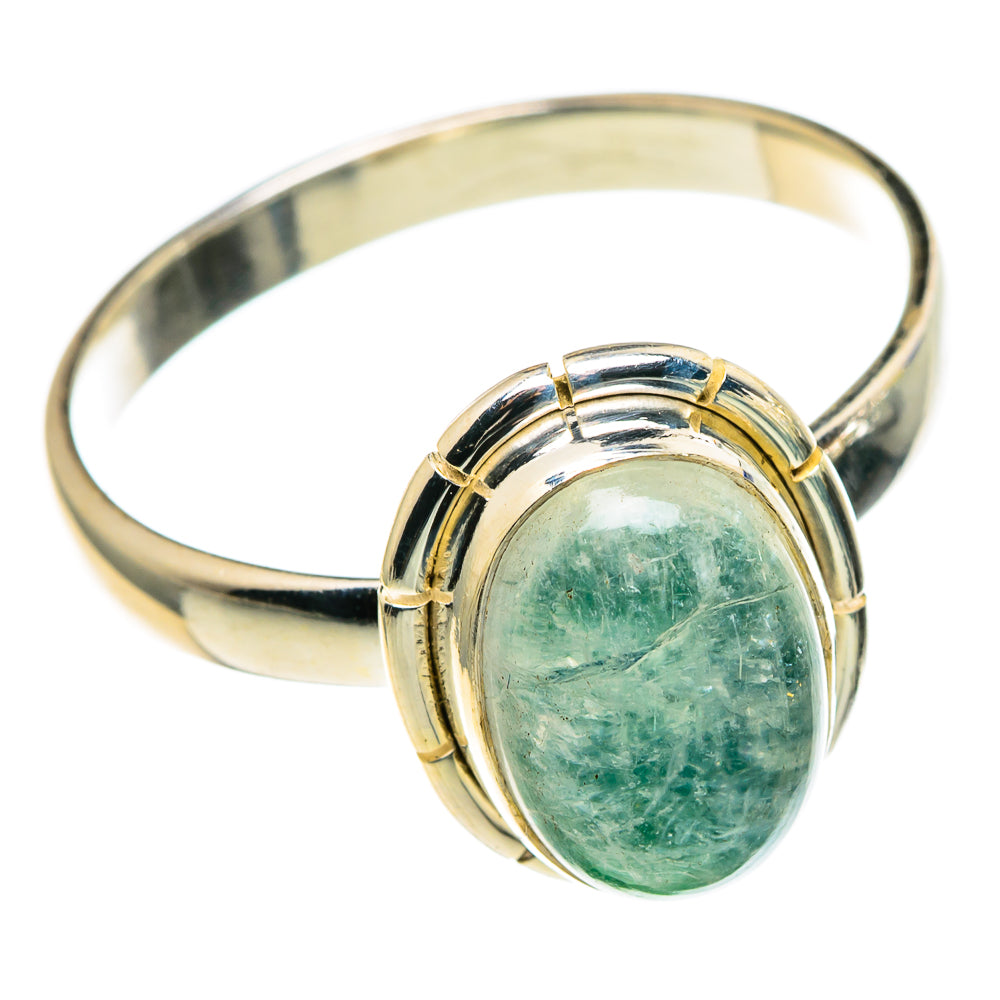 Green Moonstone Rings handcrafted by Ana Silver Co - RING86092