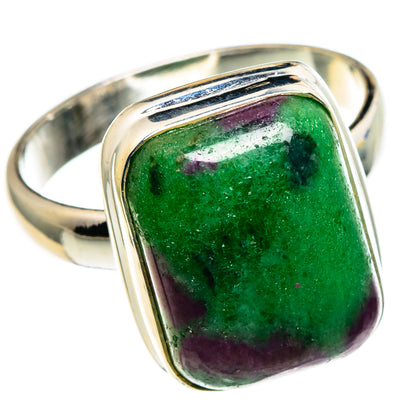 Ruby Zoisite Rings handcrafted by Ana Silver Co - RING86094