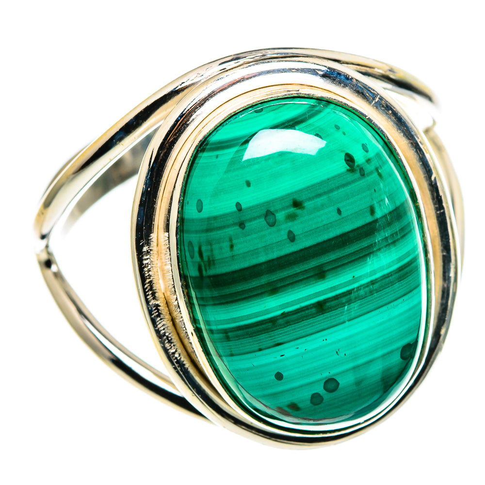 Malachite Rings handcrafted by Ana Silver Co - RING86095