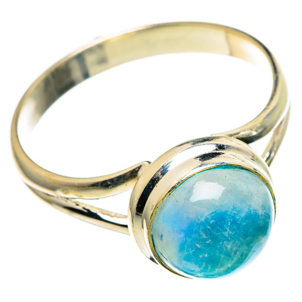 Rainbow Moonstone Rings handcrafted by Ana Silver Co - RING86096