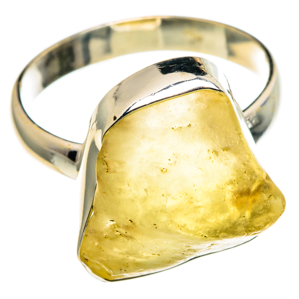 Libyan Desert Glass Rings handcrafted by Ana Silver Co - RING86107