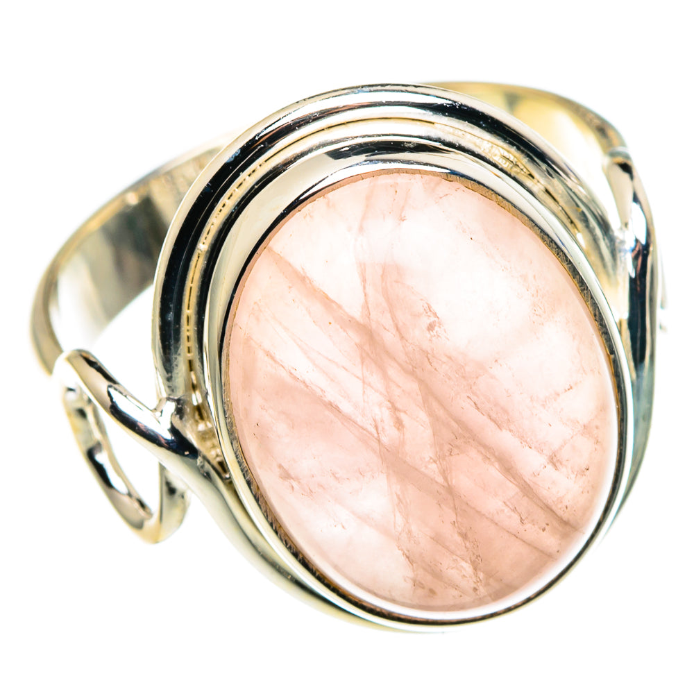 Rose Quartz Rings handcrafted by Ana Silver Co - RING86108