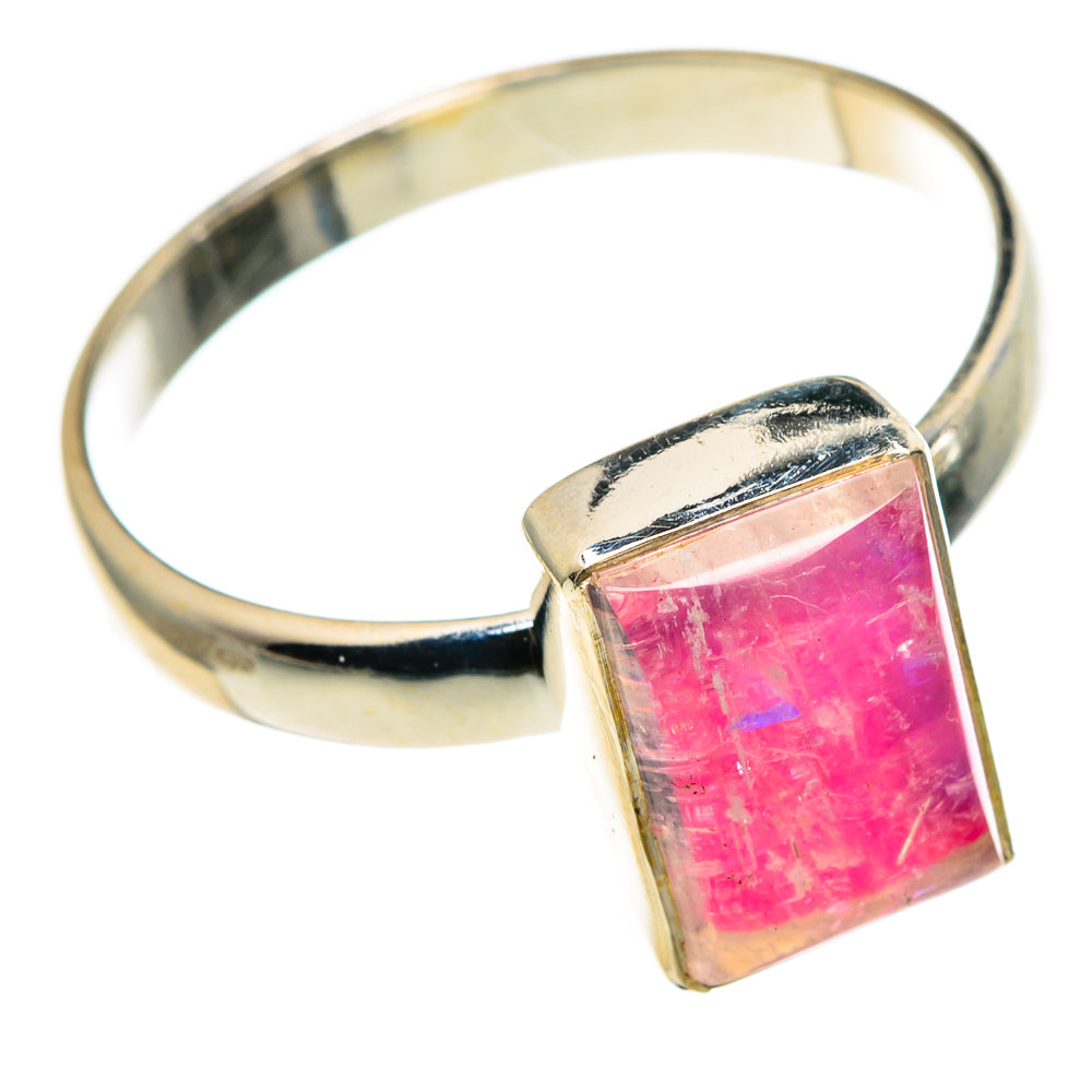 Pink Moonstone Rings handcrafted by Ana Silver Co - RING86110