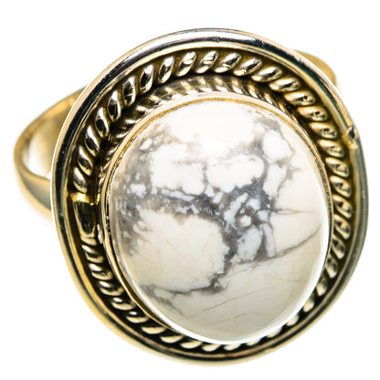 Howlite Rings handcrafted by Ana Silver Co - RING86121