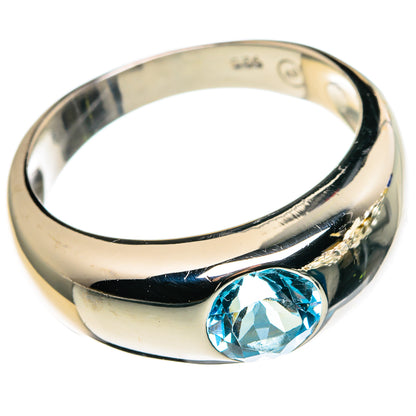 Blue Topaz Rings handcrafted by Ana Silver Co - RING86129 - Photo 2