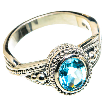 Blue Topaz Rings handcrafted by Ana Silver Co - RING86130