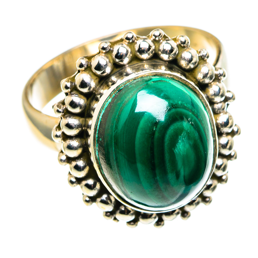 Malachite Rings handcrafted by Ana Silver Co - RING86134