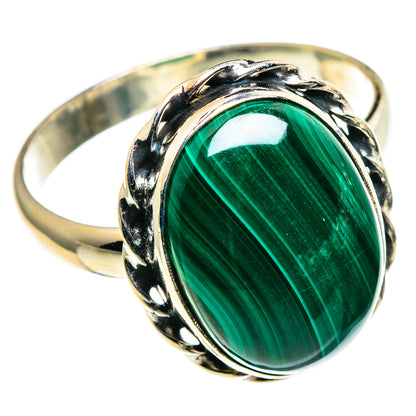 Malachite Rings handcrafted by Ana Silver Co - RING86137