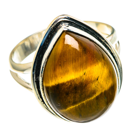 Tiger Eye Rings handcrafted by Ana Silver Co - RING86142 - Photo 2