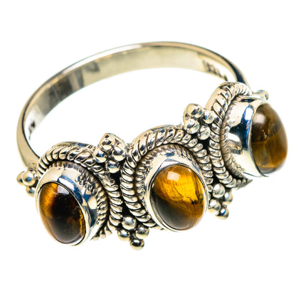 Tiger Eye Rings handcrafted by Ana Silver Co - RING86146 - Photo 2