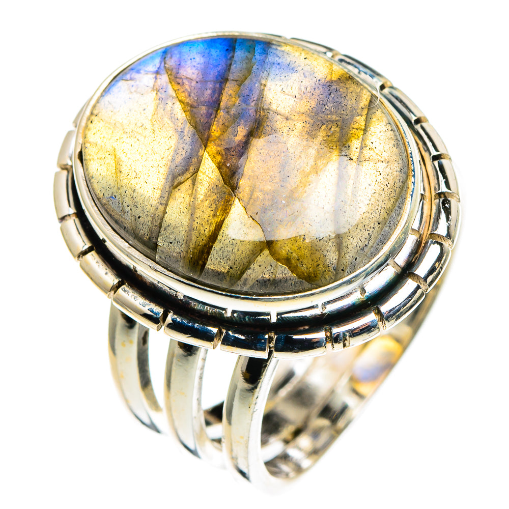 Labradorite Rings handcrafted by Ana Silver Co - RING86170