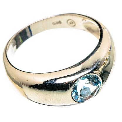 Blue Topaz Rings handcrafted by Ana Silver Co - RING86171 - Photo 2