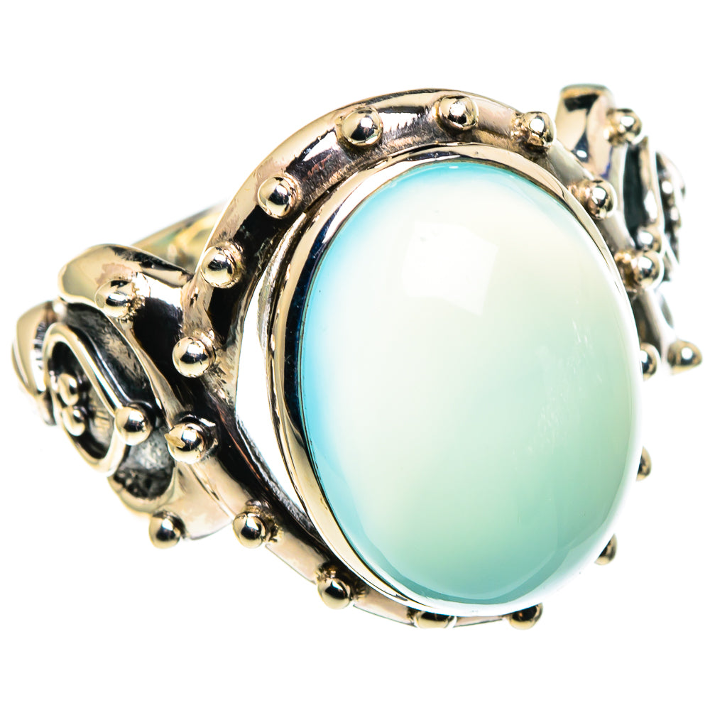 Aqua Chalcedony Rings handcrafted by Ana Silver Co - RING86172