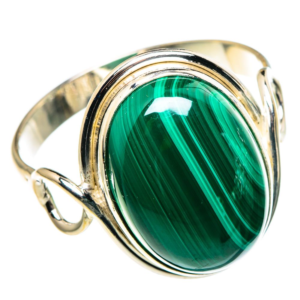 Malachite Rings handcrafted by Ana Silver Co - RING86175