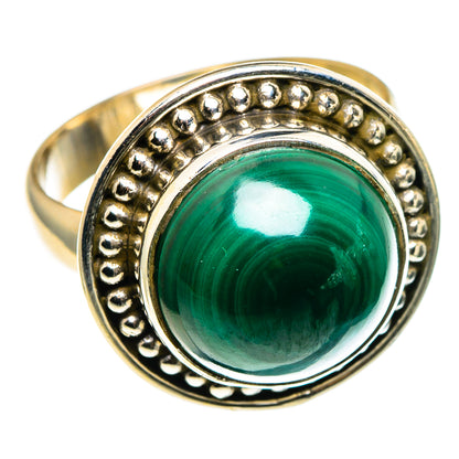 Malachite Rings handcrafted by Ana Silver Co - RING86177
