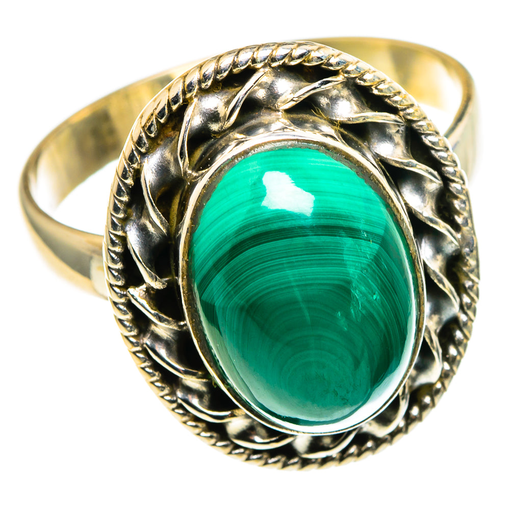 Malachite Rings handcrafted by Ana Silver Co - RING86179