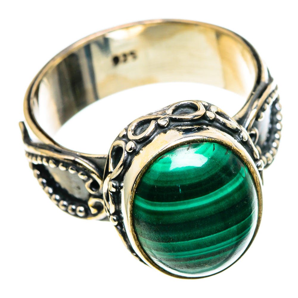 Malachite Rings handcrafted by Ana Silver Co - RING86181