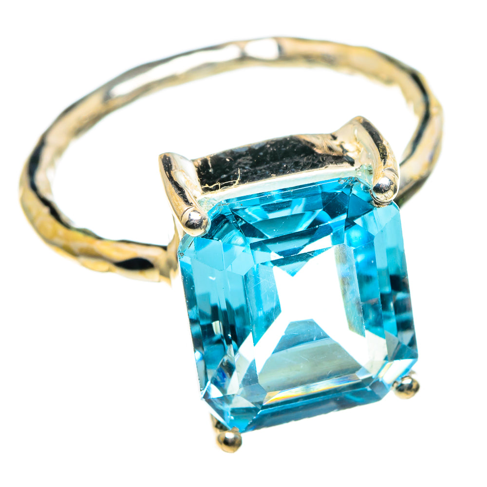 Blue Topaz Rings handcrafted by Ana Silver Co - RING86212