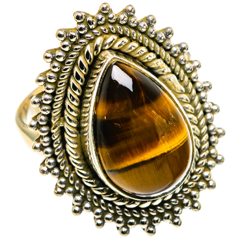 Tiger Eye Rings handcrafted by Ana Silver Co - RING86222