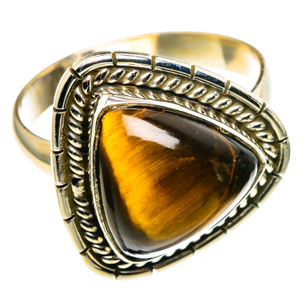 Tiger Eye Rings handcrafted by Ana Silver Co - RING86224