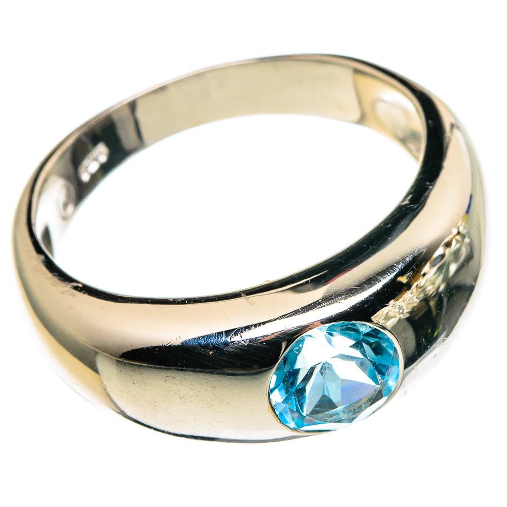 Blue Topaz Rings handcrafted by Ana Silver Co - RING86247