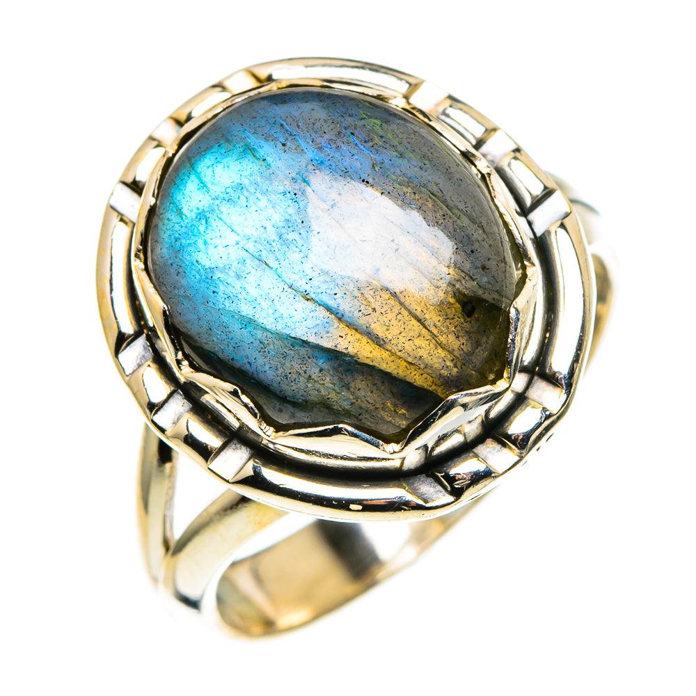 Labradorite Rings handcrafted by Ana Silver Co - RING86248