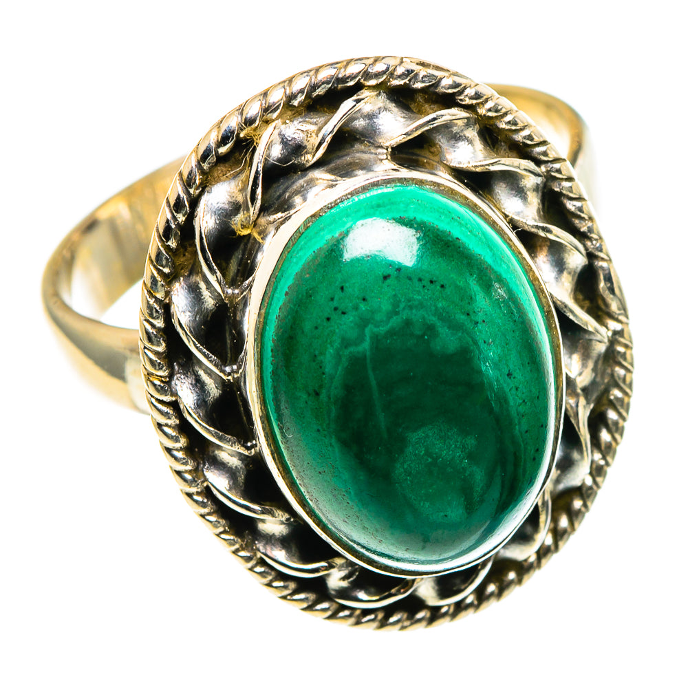 Malachite Rings handcrafted by Ana Silver Co - RING86252
