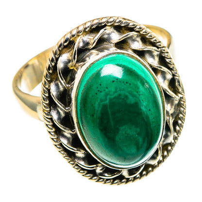 Malachite Rings handcrafted by Ana Silver Co - RING86252