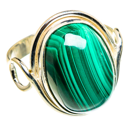 Malachite Rings handcrafted by Ana Silver Co - RING86255