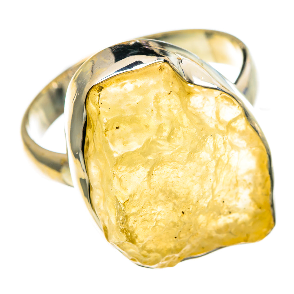 Libyan Desert Glass Rings handcrafted by Ana Silver Co - RING86264