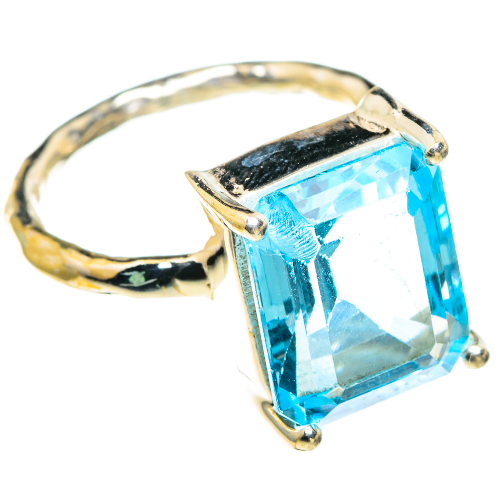 Blue Topaz Rings handcrafted by Ana Silver Co - RING86283