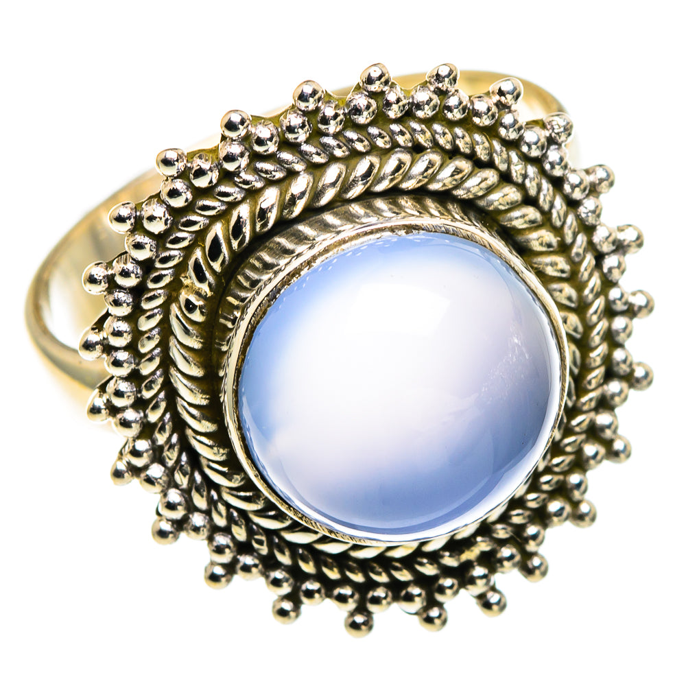 Aqua Chalcedony Rings handcrafted by Ana Silver Co - RING86284