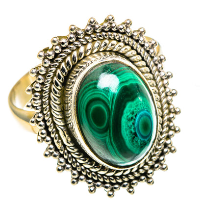 Malachite Rings handcrafted by Ana Silver Co - RING86287