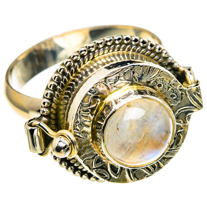 Rainbow Moonstone Rings handcrafted by Ana Silver Co - RING86301