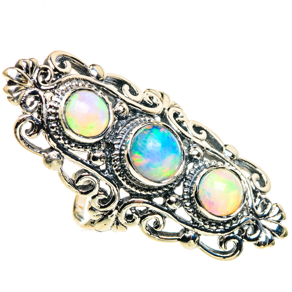 Ethiopian Opal Rings handcrafted by Ana Silver Co - RING86305