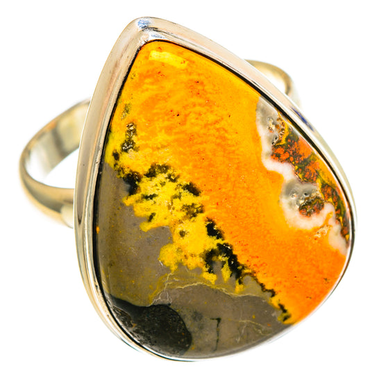 Bumble Bee Jasper Rings handcrafted by Ana Silver Co - RING86308