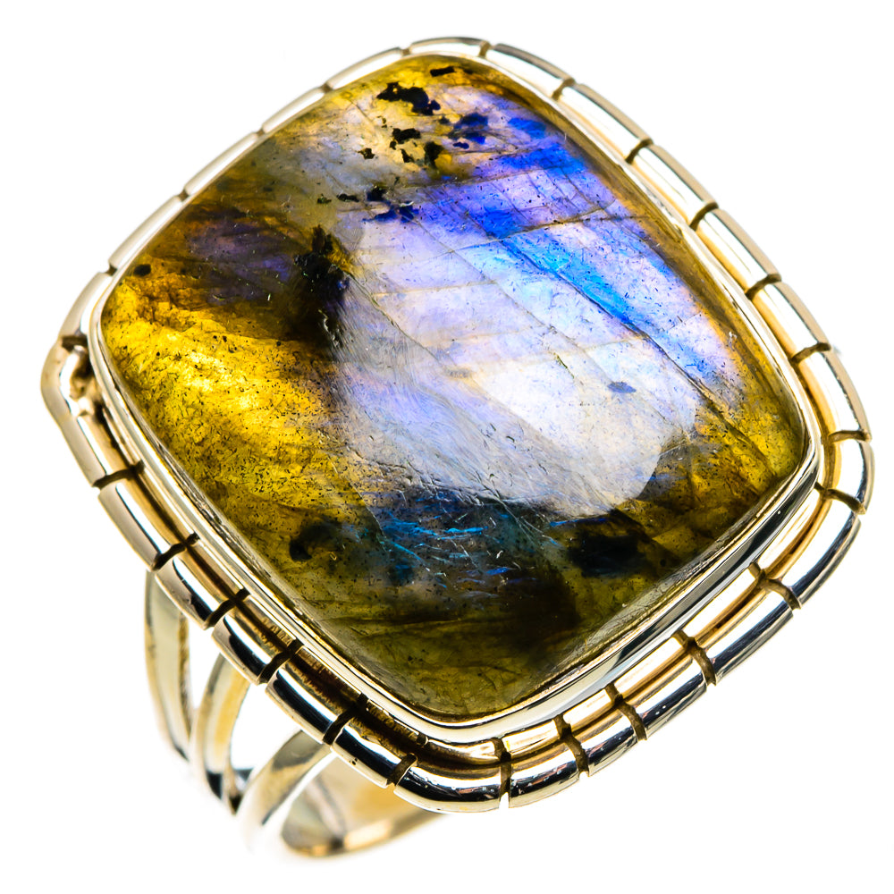 Labradorite Rings handcrafted by Ana Silver Co - RING86312