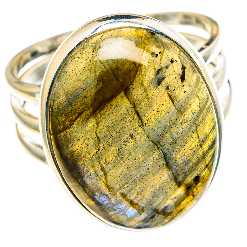 Labradorite Rings handcrafted by Ana Silver Co - RING86316