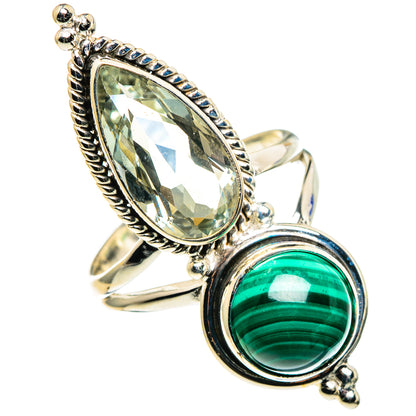 Malachite Rings handcrafted by Ana Silver Co - RING86318