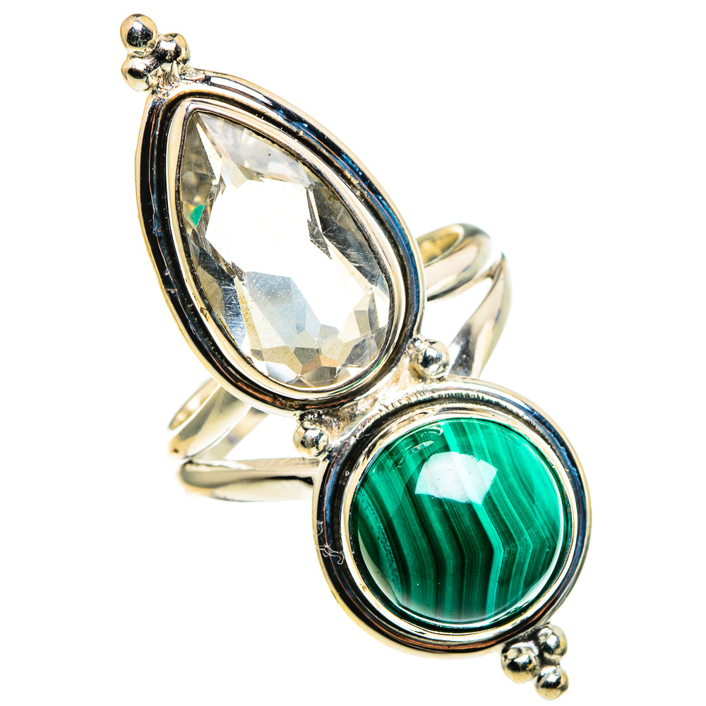 Malachite Rings handcrafted by Ana Silver Co - RING86321