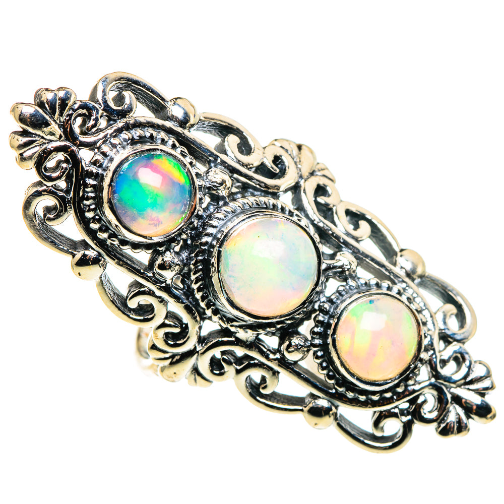 Ethiopian Opal Rings handcrafted by Ana Silver Co - RING86338