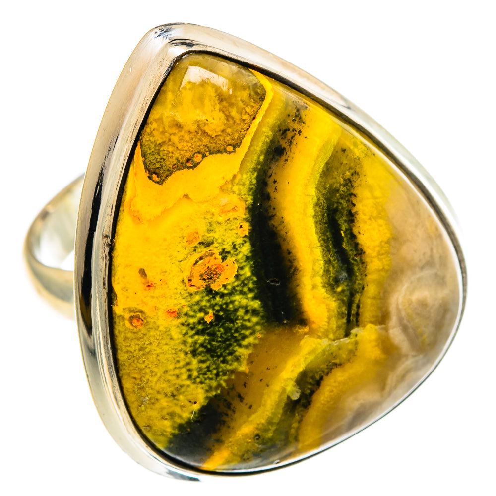 Bumble Bee Jasper Rings handcrafted by Ana Silver Co - RING86340