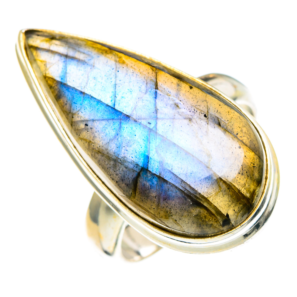Labradorite Rings handcrafted by Ana Silver Co - RING86345