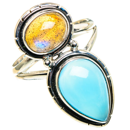 Aqua Chalcedony Rings handcrafted by Ana Silver Co - RING86346