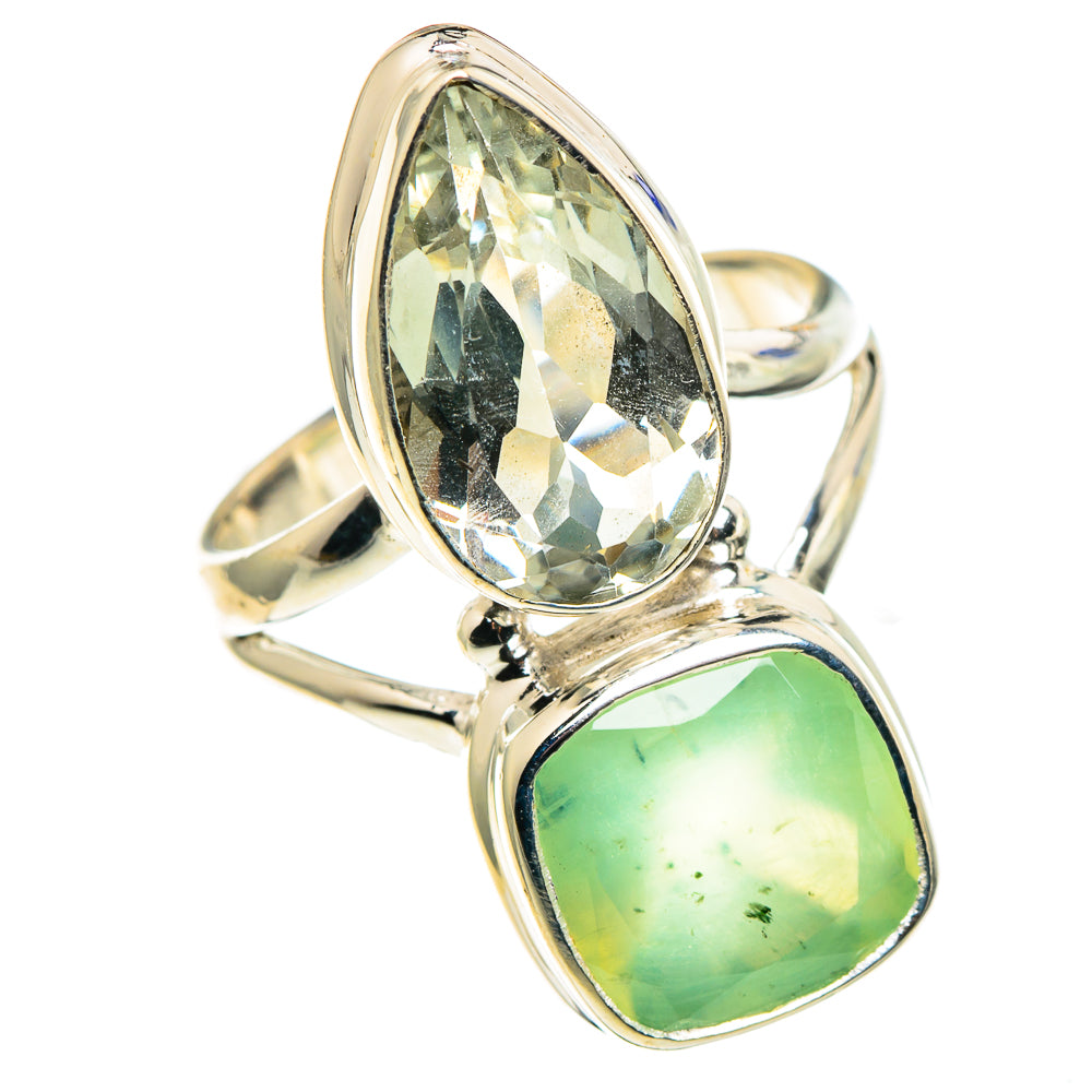 Prehnite Rings handcrafted by Ana Silver Co - RING86354