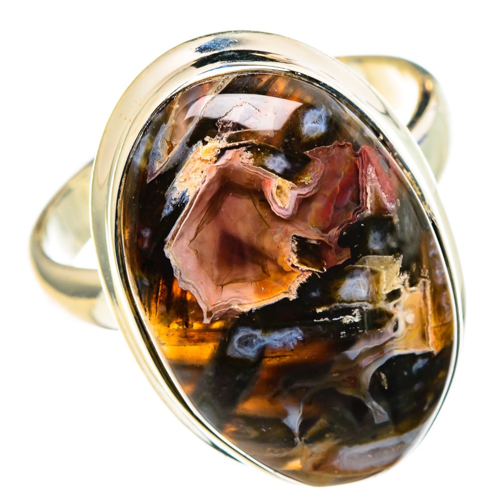 Turkish Tube Agate Rings handcrafted by Ana Silver Co - RING86360